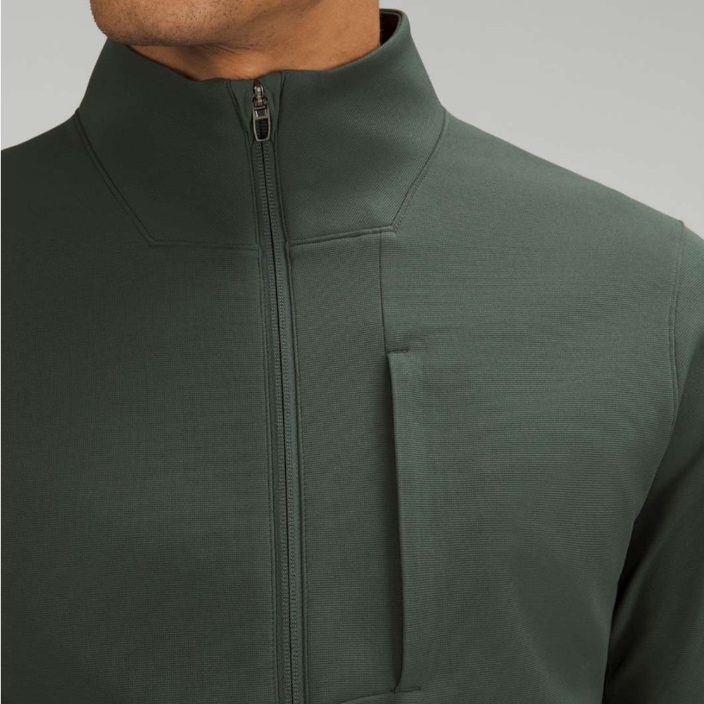 Lululemon Men Sojourn Jacket Green Performance Zip Jacket XXL Travel Athleisure - Picture 12 of 12